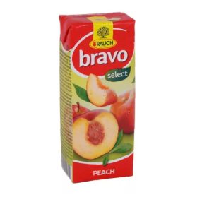 Bravo 0,2l őszibarack 25% szívószálas
