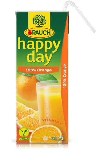 HD 0,2l Narancs 100% szívószálas