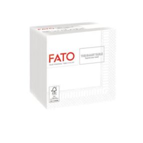   I. LUCART FATO SMART KOKTÉLszalvéta 24x24cm Fehér 2rtg. , 100 lap , 1/4 hajtott 