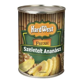 HARDWEST/TOPFRUITS ananász szeletelt 565g HARDWEST/TOPFRUITS ananász szeletelt 565g