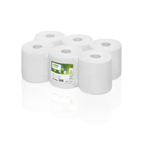   V. Belső magos roll kéztörlő 19cm 1rtg 300m 6 tekercs Wepa Satino Comf.317040 (M2)