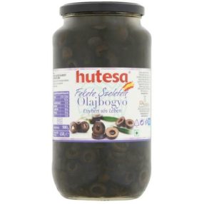 Hutesa Fekete szeletelt olajbogyó -  900g / 450g üveges Hutesa Fekete szeletelt olajbogyó -  900g / 450g üveges