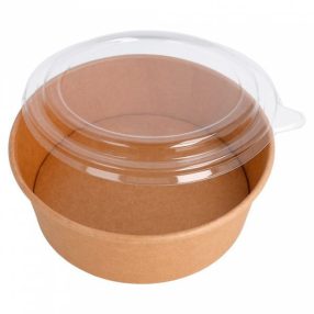   I. ÖKO Kraft papír salátás kerek tető 750/1000ml, 50db (682)