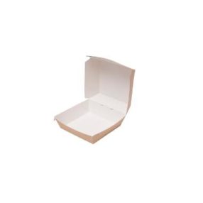   I. ÖKO Kraft Hamburger Papírdoboz 11,5x10,5x8cm 4x75db *7510118*