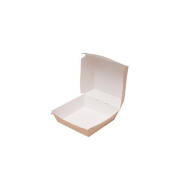I. ÖKO Kraft Hamburger Papírdoboz 11,5x10,5x8cm 4x75db *7510118*
