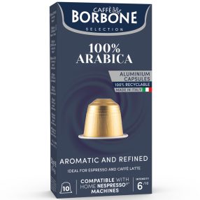 Caffe Borbone kapszulás kávé 10db /50g ARABICA - Nespresso kompatiibilis (100% Arabica)    Caffe Borbone kapszulás kávé 10db /50g ARABICA - Nespresso kompatiibilis (100% Arabica)