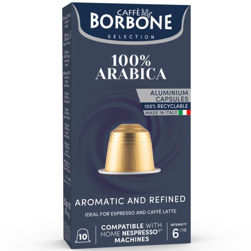 Caffe Borbone kapszulás kávé 10db /50g ARABICA - Nespresso kompatiibilis (100% Arabica) 