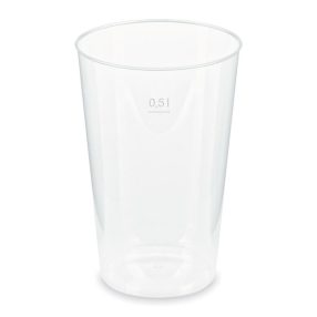   I. Átlátszó pohár 500ml újrahasználható 30db/cs (20050) RE Pohár