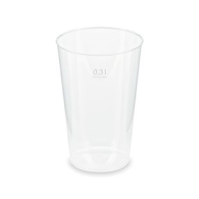   I. Átlátszó pohár 300ml újrahasználható 25db/cs (20030) RE Pohár