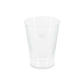   I. Átlátszó pohár 200ml újrahasználható 40db/cs (20020) RE Pohár