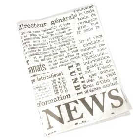   I. ÖKO Szendvics/hamburger csomagoló papír újságmintás 30x30 cm 200lap