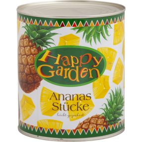 Happy Garden ananász darabolt 3050g/1840g Happy Garden ananász darabolt 3050g/1840g