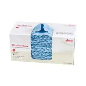   V. Vileda Microtuff Easy mikroszálas törlőkendő kék 30x30cm 50db 