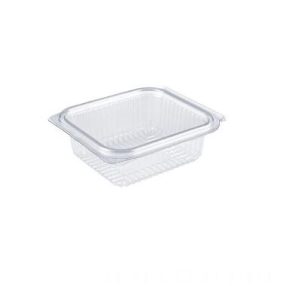   B. Egybefedeles szögletes Hotform doboz 250 ml PP víztiszta 127x115x45mm 600db*V00551*