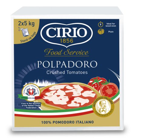 Cirio Polpadoro zúzott paradicsom 10kg (2x5kg) Bag in box 